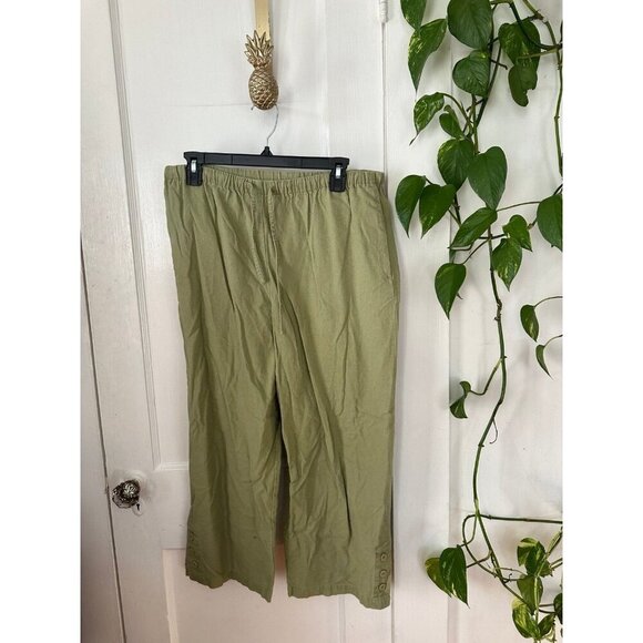 Christopher and Banks women’s size medium green pants - Picture 1 of 11